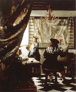 Jan Vermeer the artist s studio oil